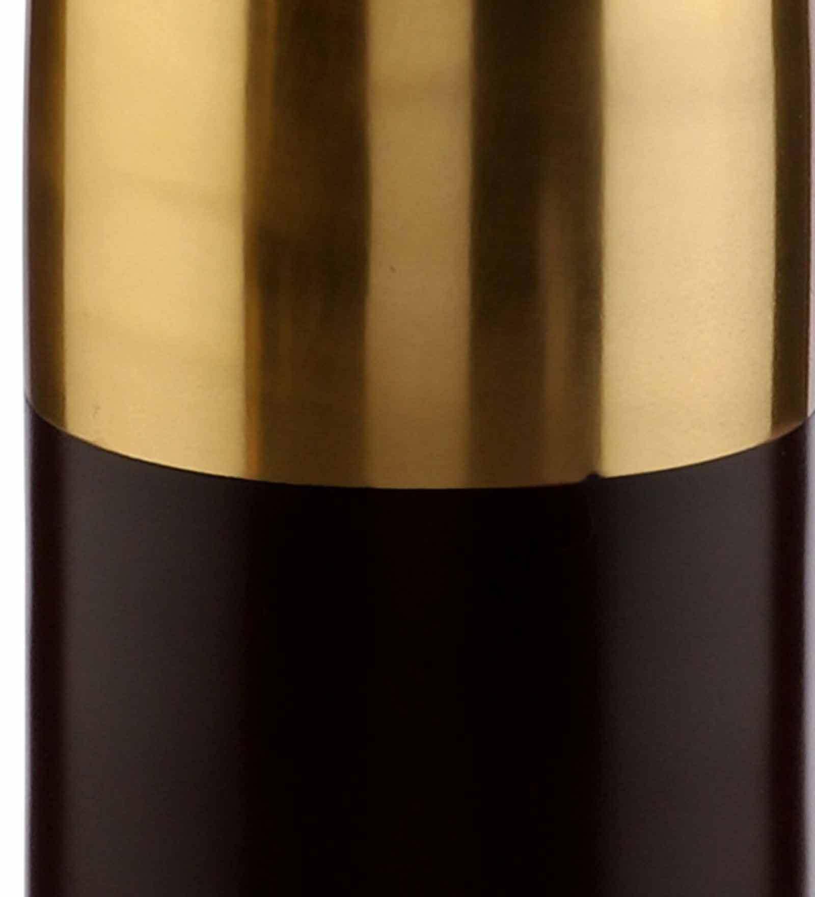 Champagne Bottle Scarlet Red & Gold (Large) Aluminium Table Vase, - Ouch Cart