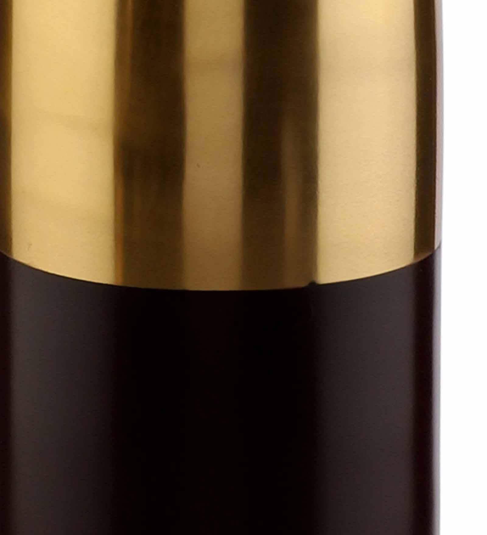 Champagne Bottle Scarlet Red & Gold (Small) Aluminium Table Vase, - Ouch Cart