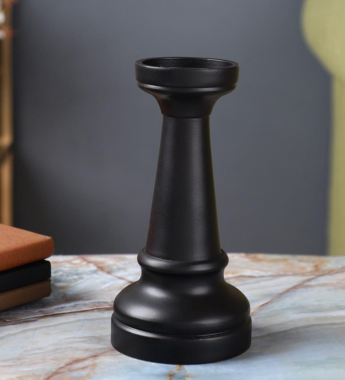 Chess Rook Black Showpiece, - Ouch Cart