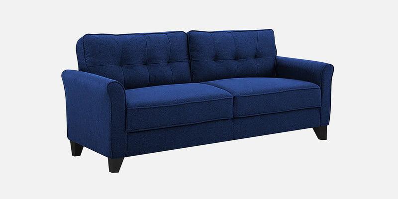 Fabric 3 Seater Sofa In Cool Cobalt Colour - Ouch Cart