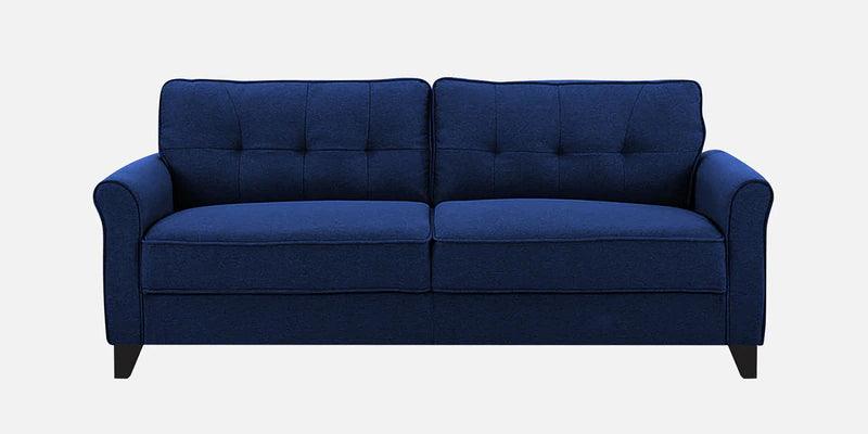 Fabric 3 Seater Sofa In Cool Cobalt Colour - Ouch Cart