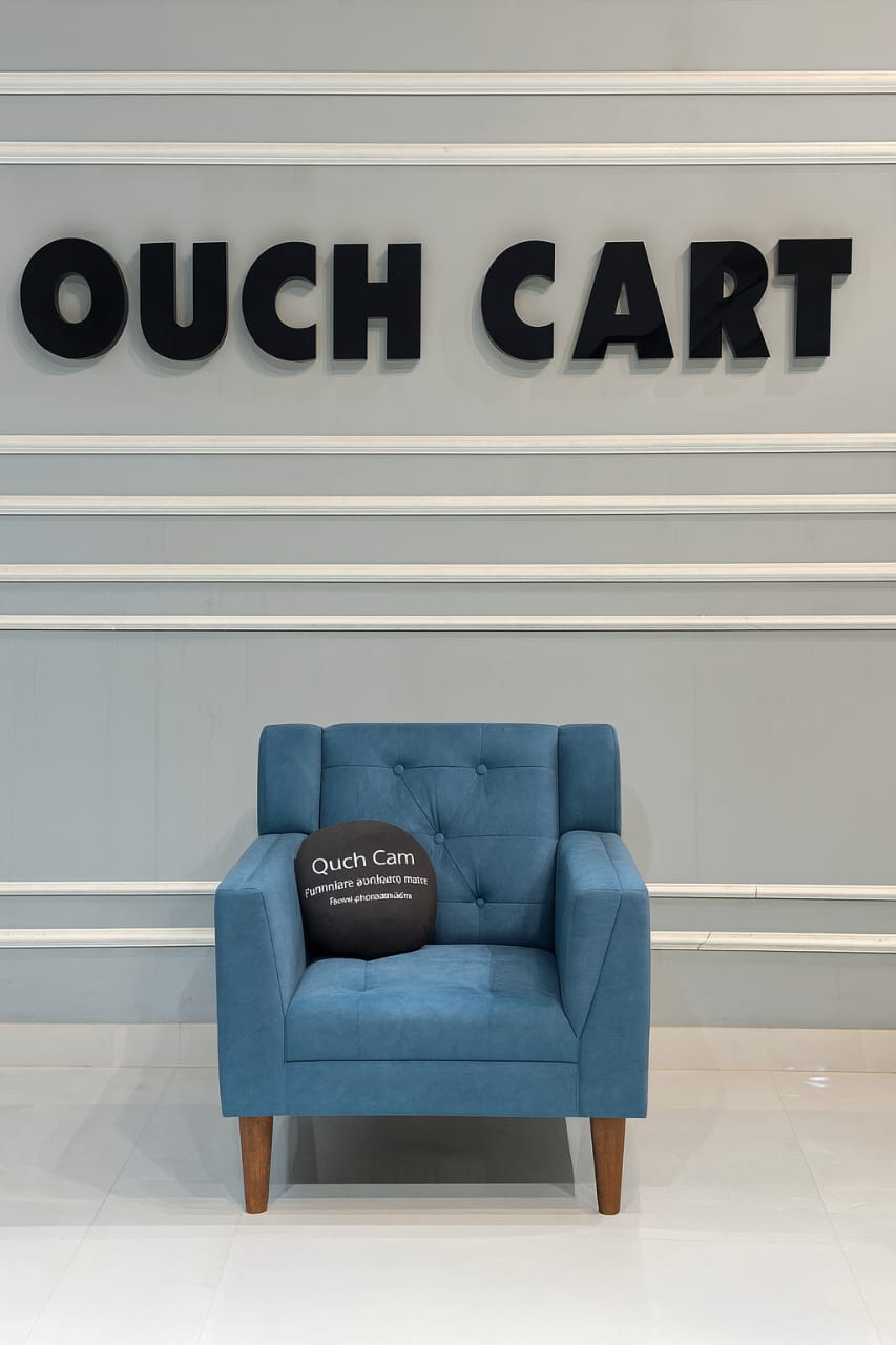 Megee Wide Tufted Velvet Armchair OUCH CART