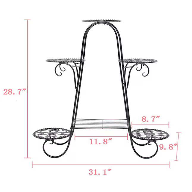 Plant Stand: Round Multi-Tiered Plant Stand