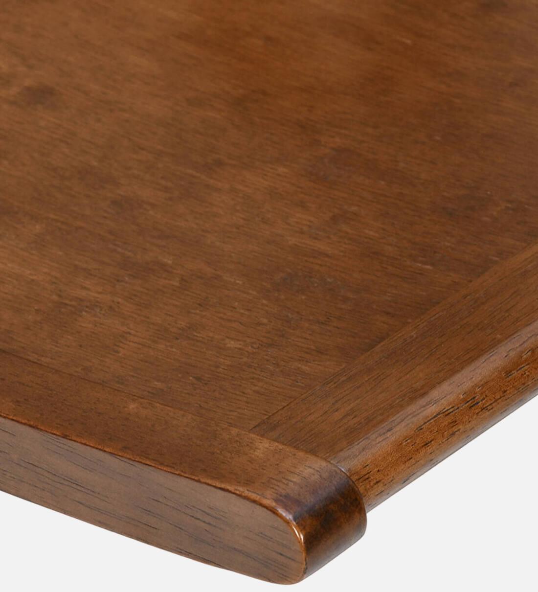 Carven Foaldable 4 Seater Dining Set In Walnut Finish - Ouch Cart