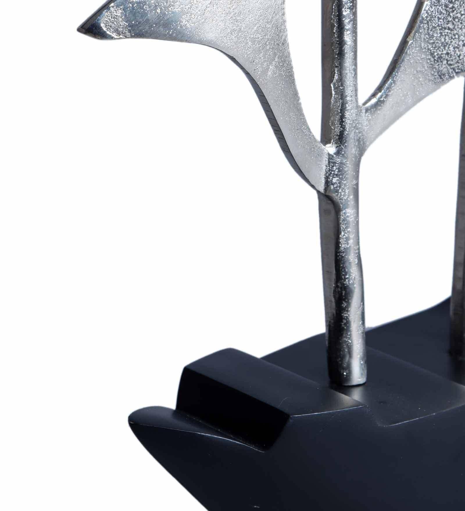 Dream Boat Large Raw Silver Finish Aluminium Boat, - Ouch Cart