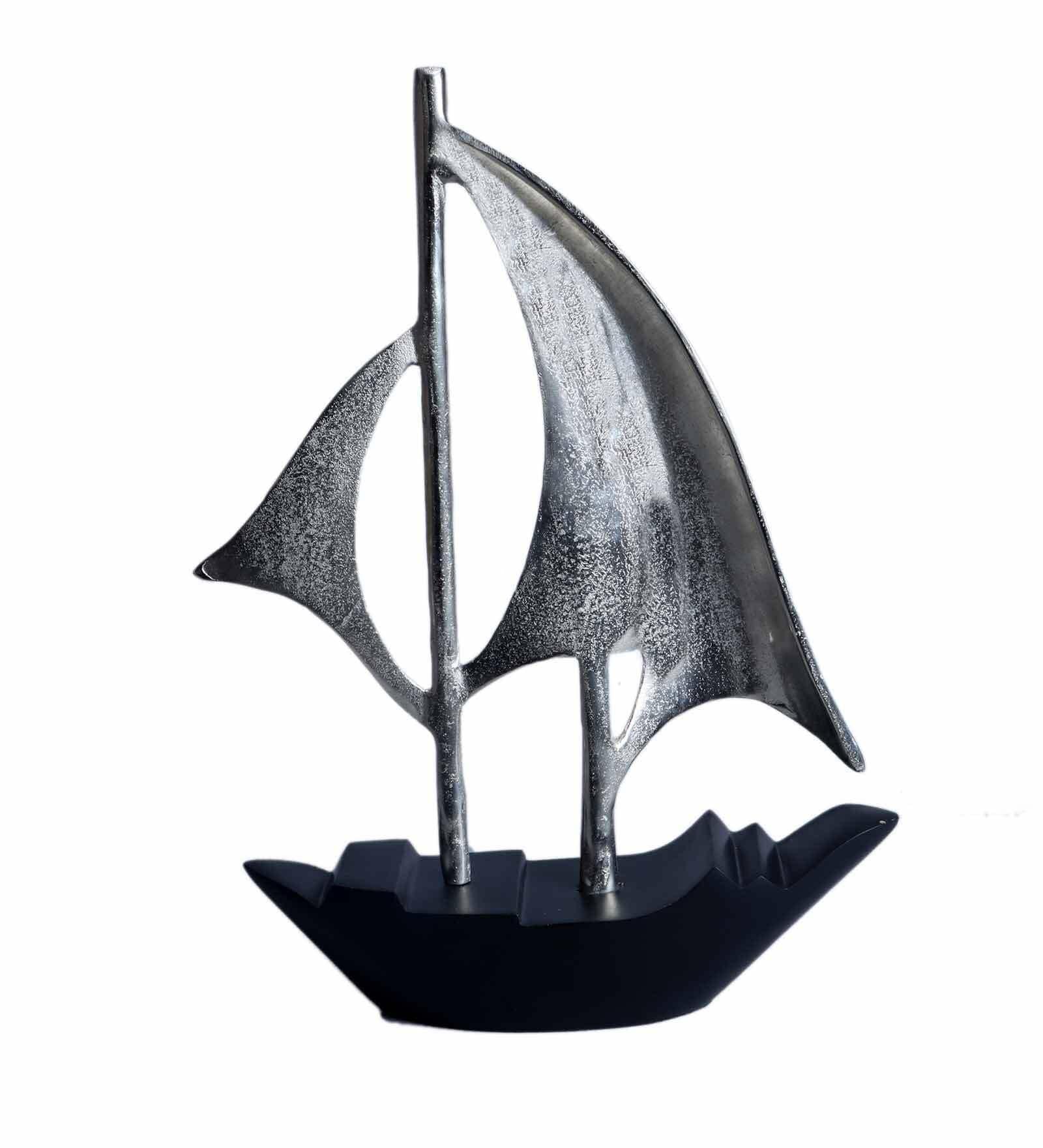 Dream Boat Large Raw Silver Finish Aluminium Boat, - Ouch Cart