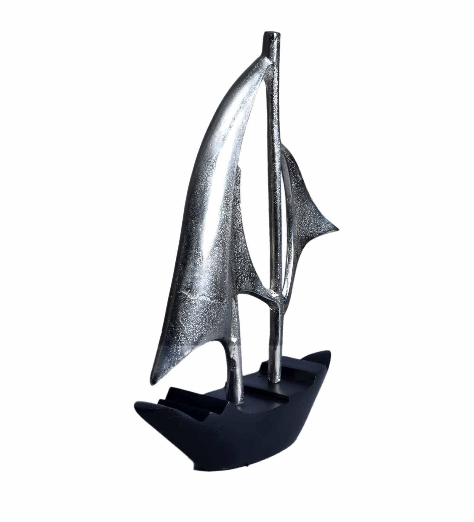 Dream Boat Large Raw Silver Finish Aluminium Boat, - Ouch Cart