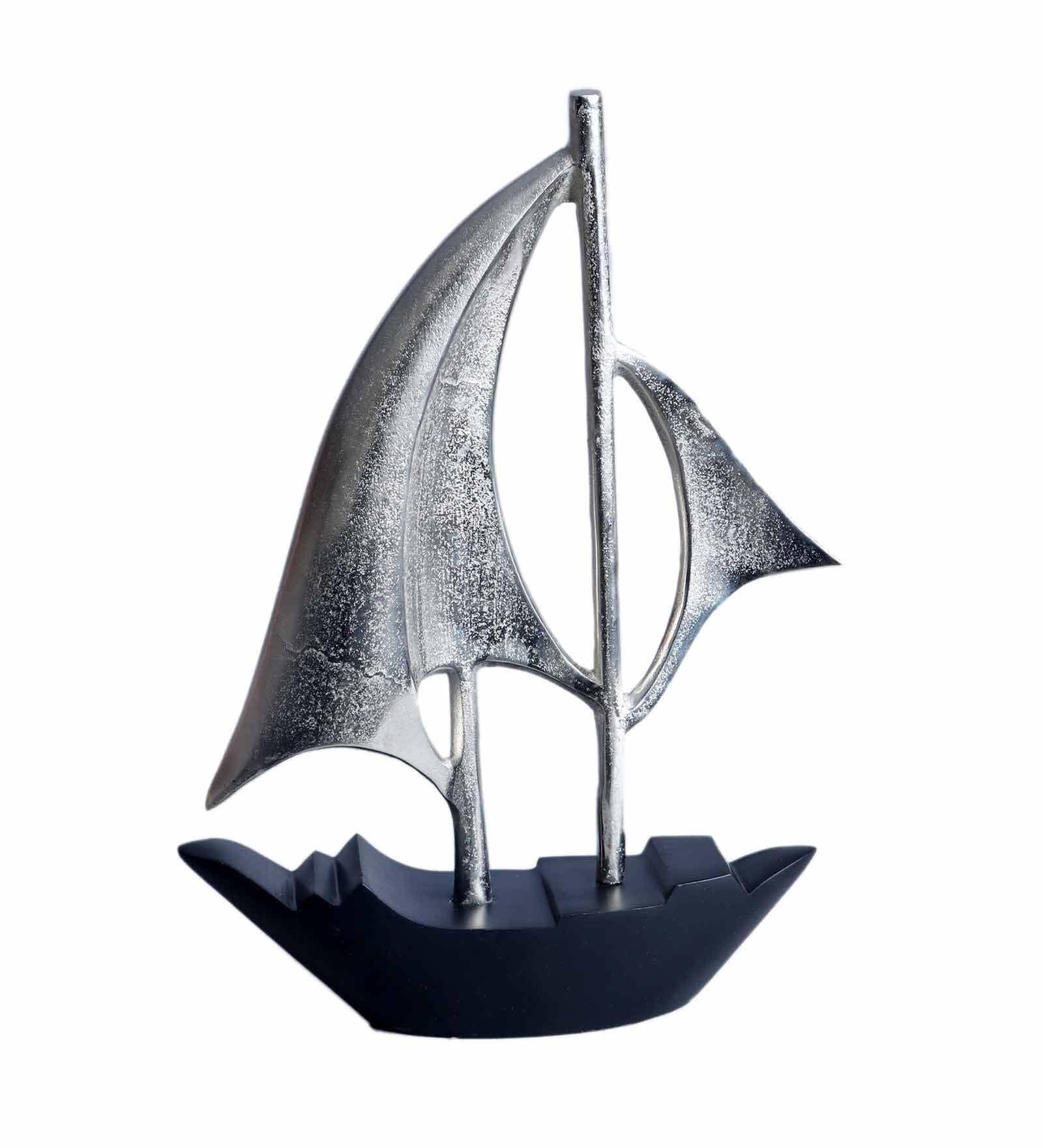Dream Boat Large Raw Silver Finish Aluminium Boat, - Ouch Cart