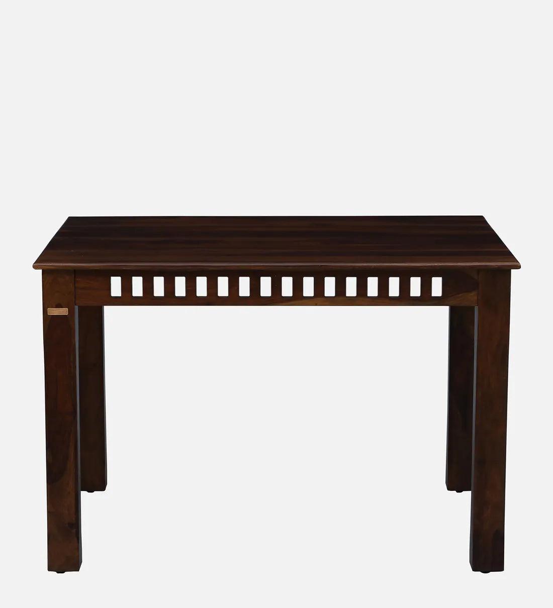 Sheesham Wood 4 Seater Dining Set In Scratch Resistant Provincial Teak Finish - Ouch Cart