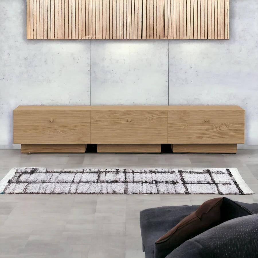 HAINA OAK WOOD TV UNIT - Ouch Cart