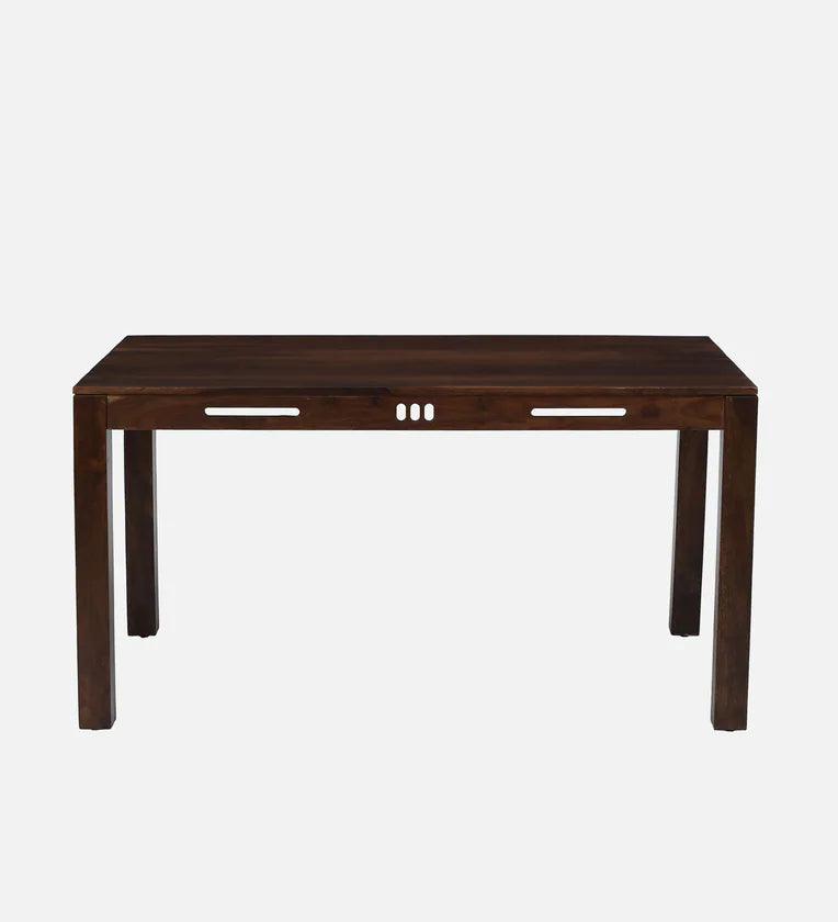 Sheesham Wood 6 Seater Dining Set In Scratch Resistant Provincial Teak Finish - Ouch Cart