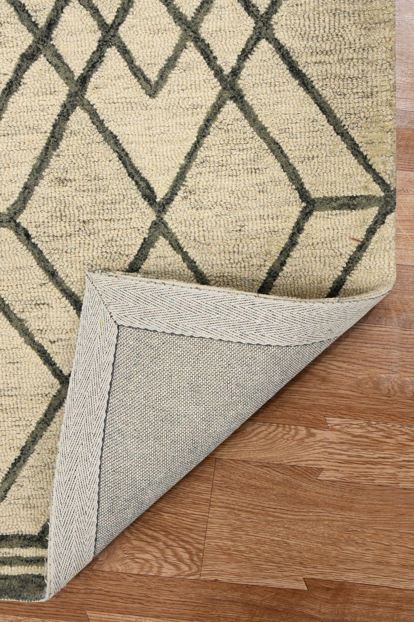 Ivory Wool Vista 4x6 Feet Hand-Tufted Carpet - Rug - Ouch Cart