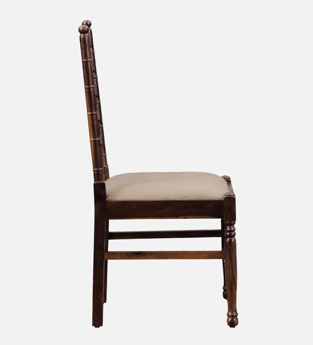 Sheesham Wood 4 Seater Dining Set In Provincial Teak Finish - Ouch Cart