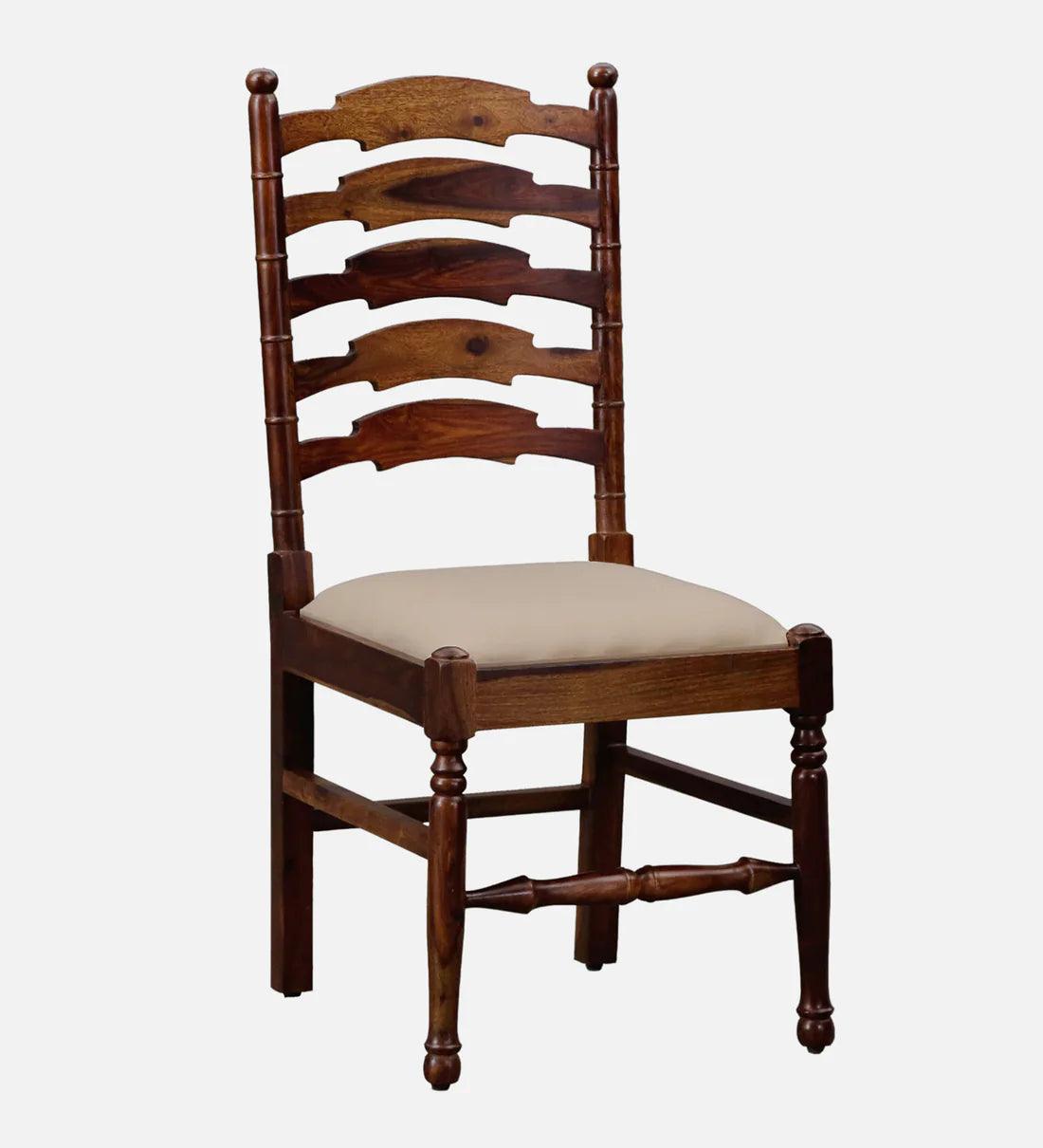 Sheesham Wood 4 Seater Dining Set In Provincial Teak Finish - Ouch Cart