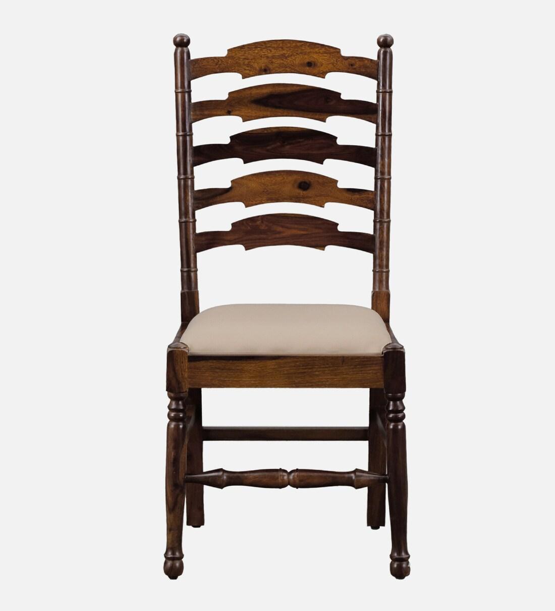 Sheesham Wood 4 Seater Dining Set In Provincial Teak Finish - Ouch Cart