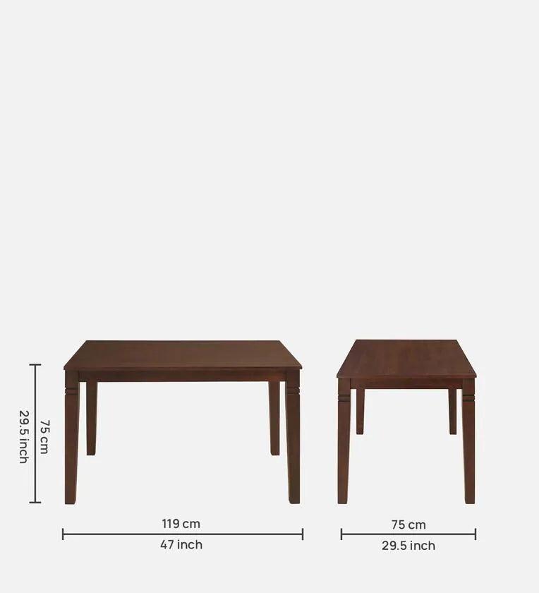 4 Seater Dining Set in Erin Brown Finish - Ouch Cart