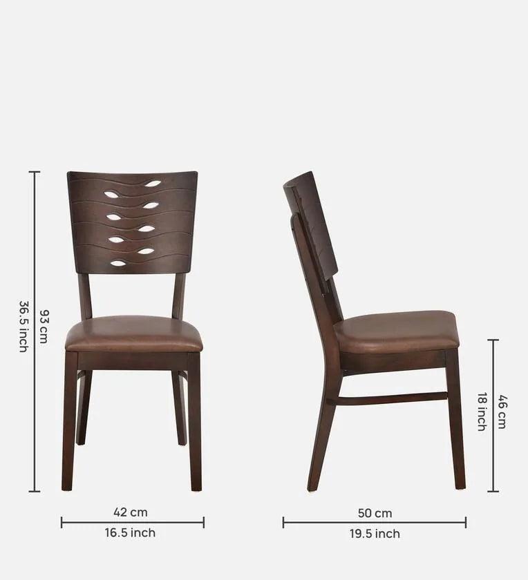 4 Seater Dining Set in Erin Brown Finish - Ouch Cart