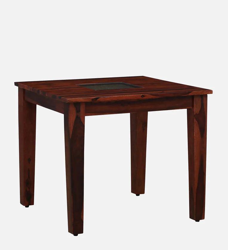 Sheesham Wood 4 Seater Dinning Set in Scratch Resistant Honey Oak Finish - Ouch Cart