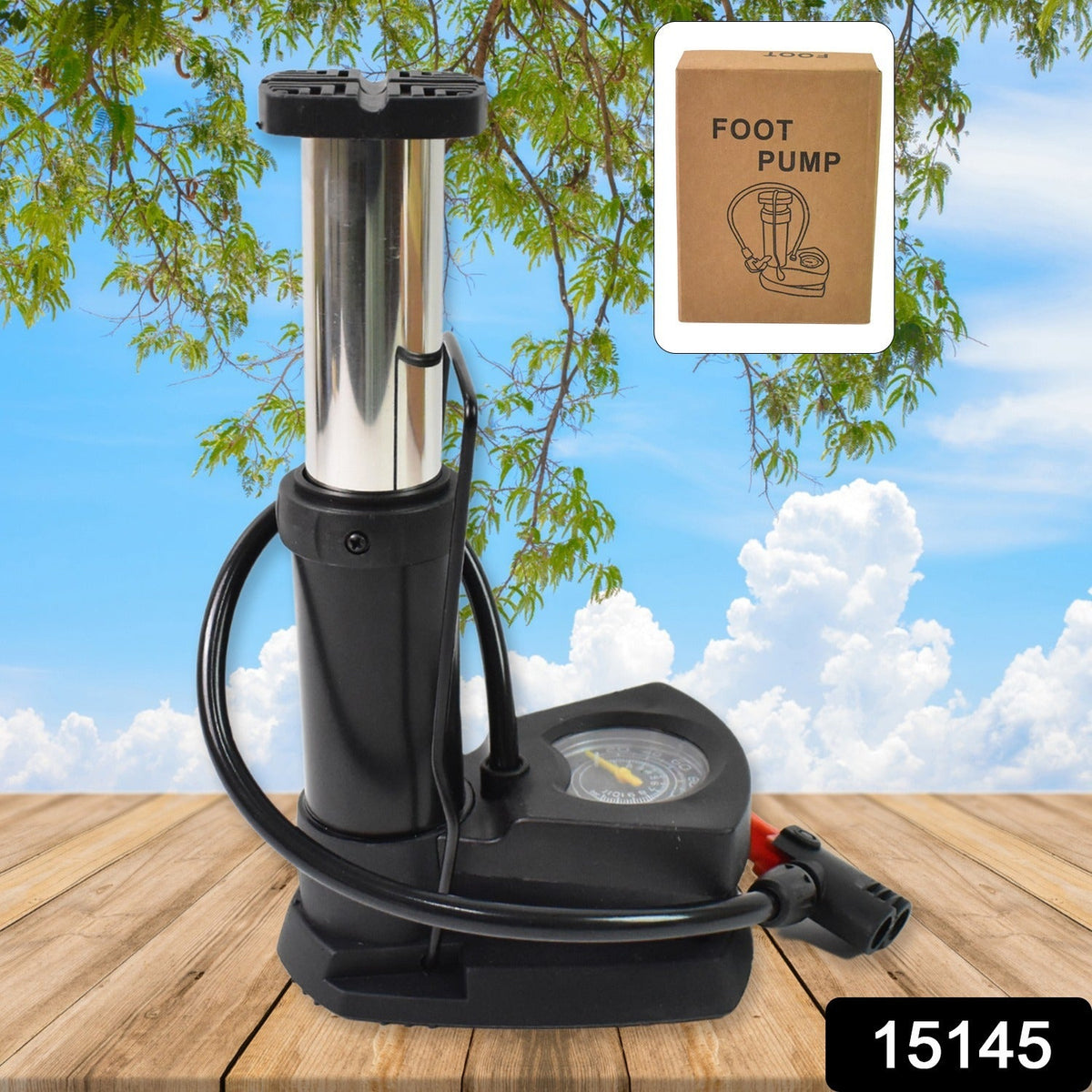 Portable Mini Bike Pump Cycle Pump Foot (1 Pc) Wukusy