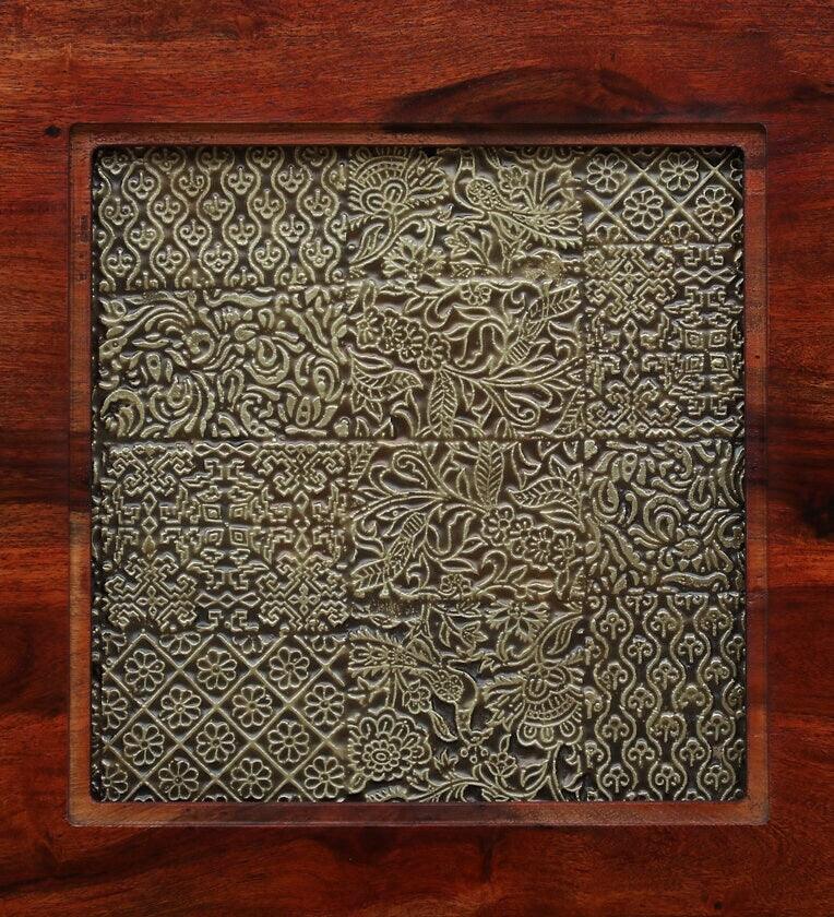 Sheesham Wood 4 Seater Dinning Set in Scratch Resistant Honey Oak Finish - Ouch Cart