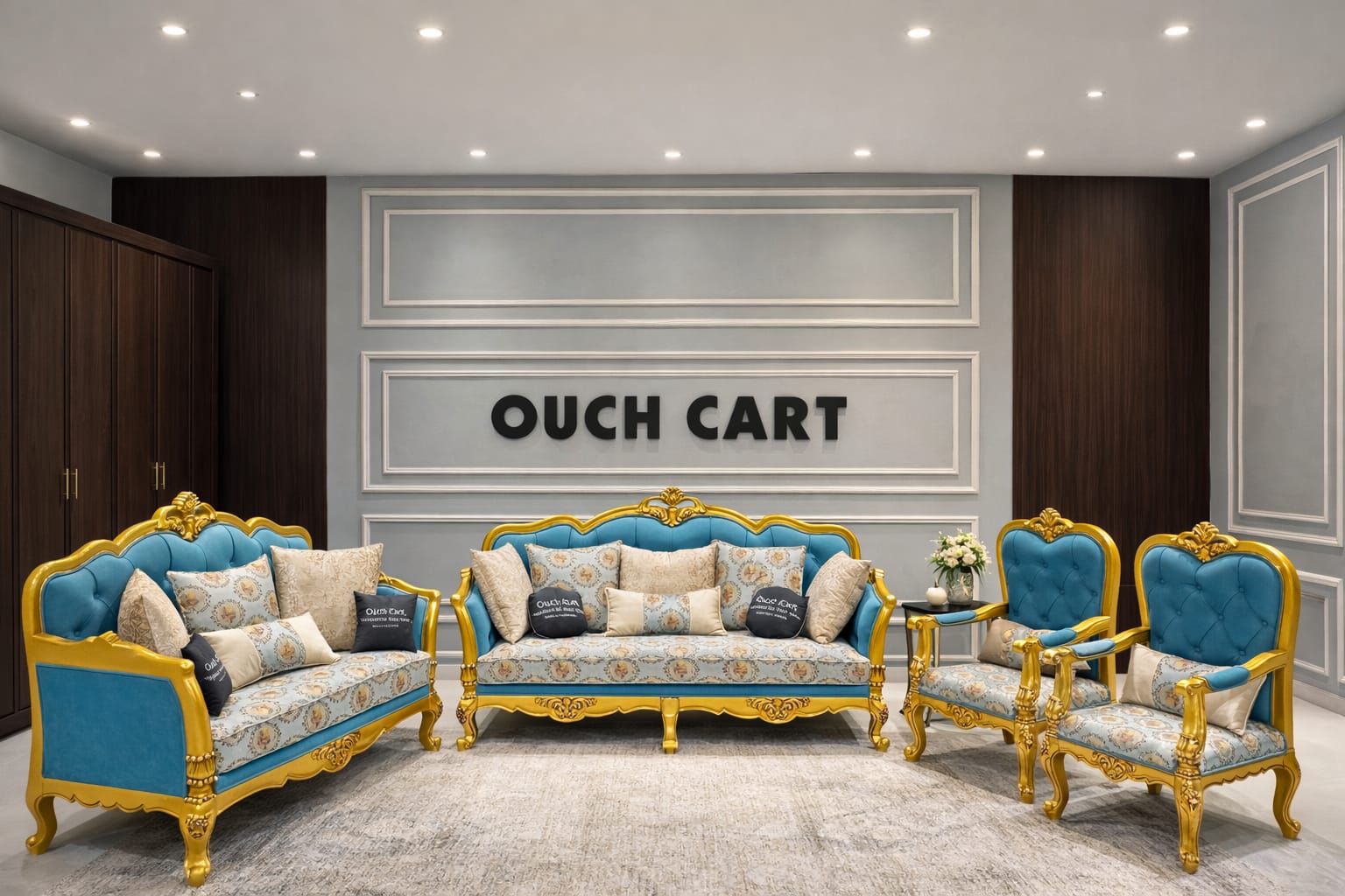 Infinity 6 - Piece Velvet Living Room Set