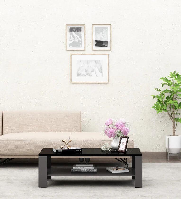 Coffee Table in Black & Dark Grey Colour - Ouch Cart