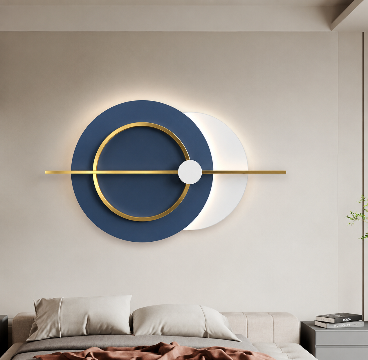 SYMPHONY WALL ARTHandmade One-of-a-kind original piece 6 Month Waranty Perfect for a modern or coastal-themed room Adds a pop of colornn National Handicraft