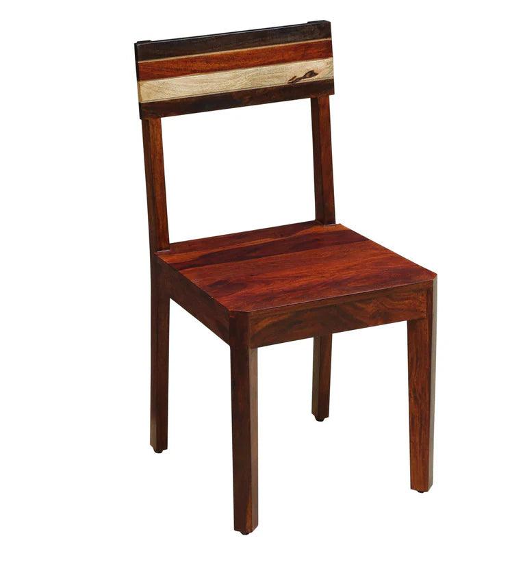 Sheesham Wood 4 Seater Dining Set In Scratch Resistant Honey Oak Finish - Ouch Cart