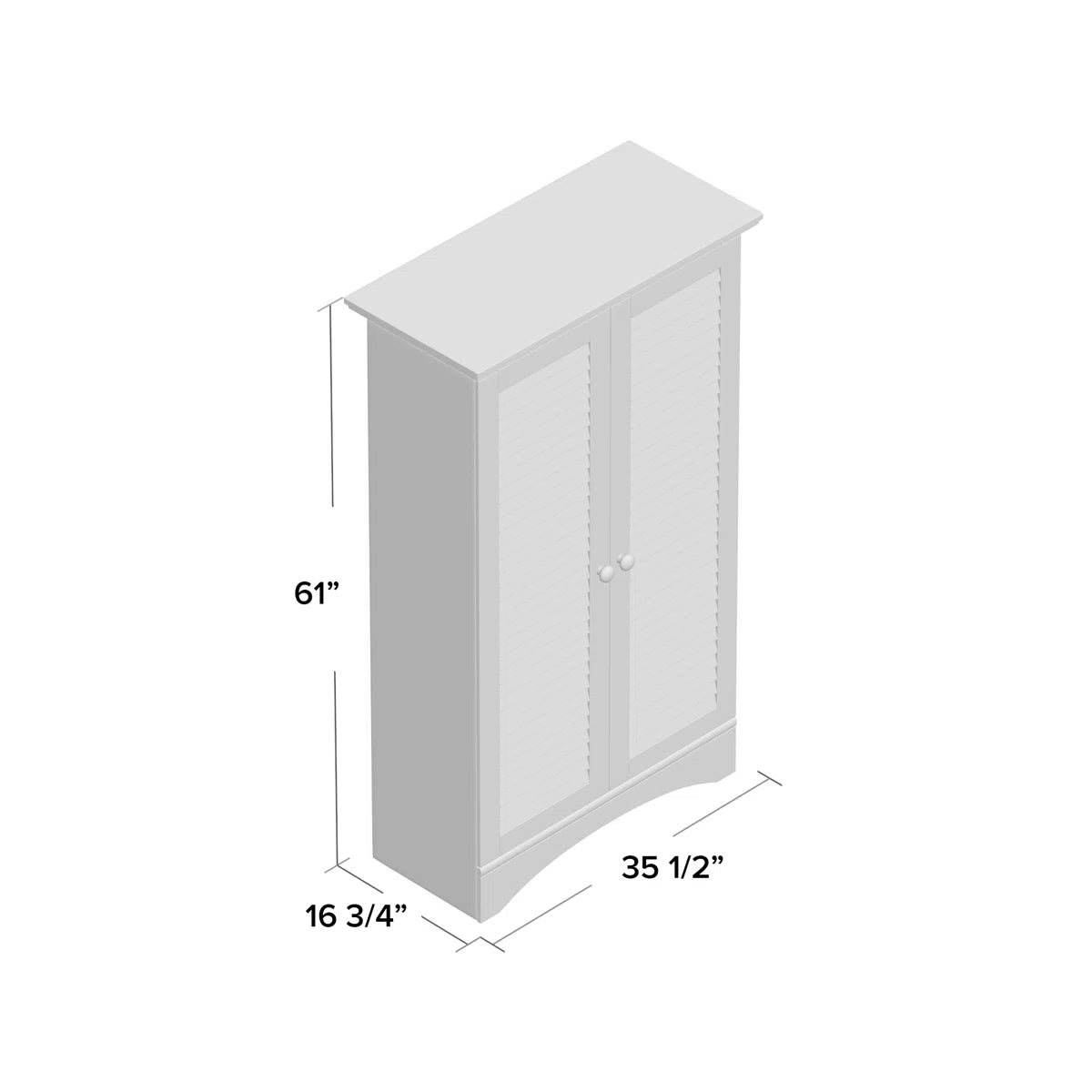 Bredevoort Armoire – Elegant Solid Wood Wardrobe with Spacious Storage