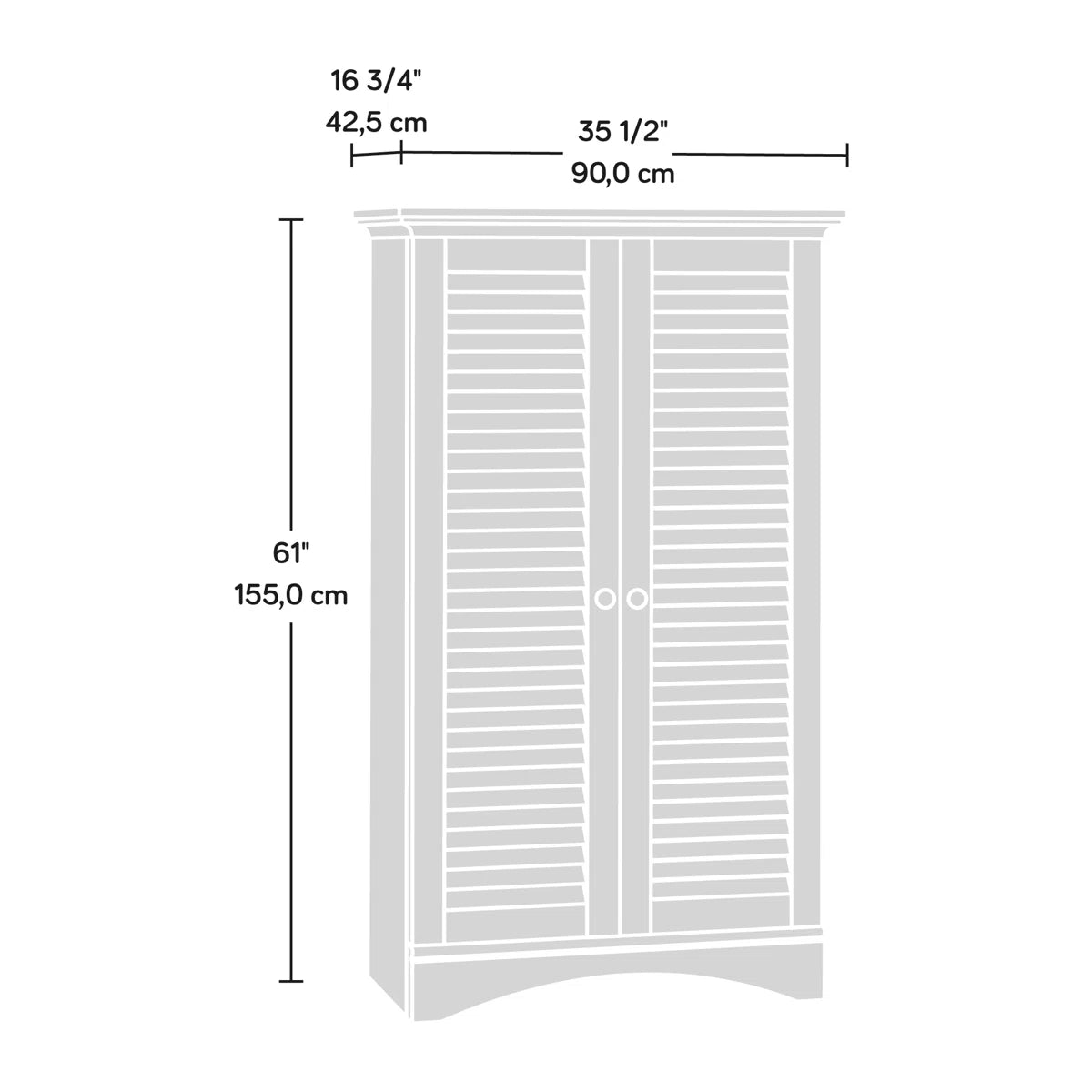 Bredevoort Armoire – Elegant Solid Wood Wardrobe with Spacious Storage OUCH CART
