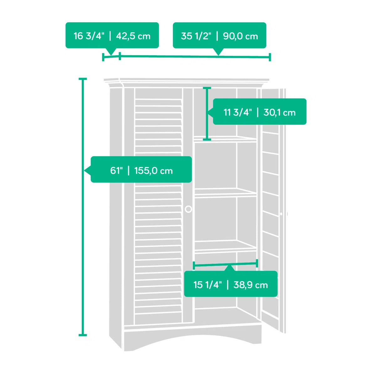 Bredevoort Armoire – Elegant Solid Wood Wardrobe with Spacious Storage-OUCH CART | Dressing table