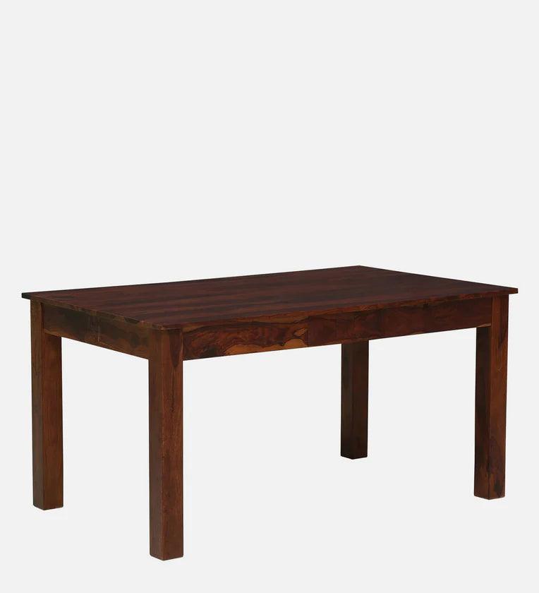 Sheesham Wood 6 Seater Dining Set In Honey Oak Finish With Bench - Ouch Cart