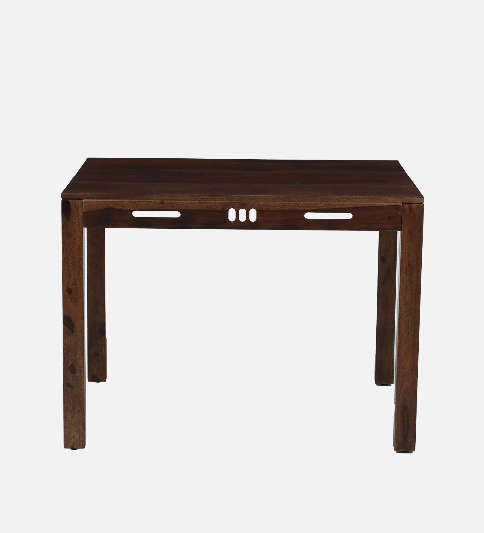 Sheesham Wood 4 Seater Dining Set In Scratch Resistant Teak Finish - Ouch Cart