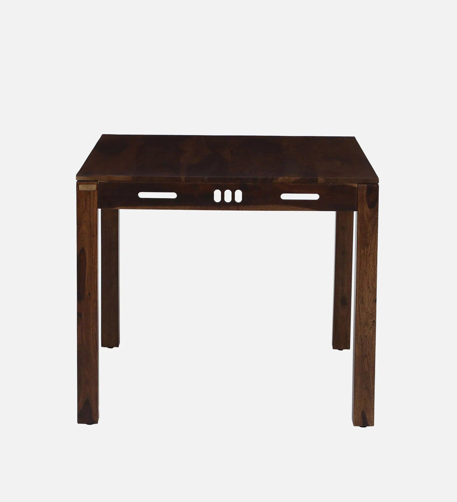 Sheesham Wood 4 Seater Dining Set In Scratch Resistant Teak Finish - Ouch Cart