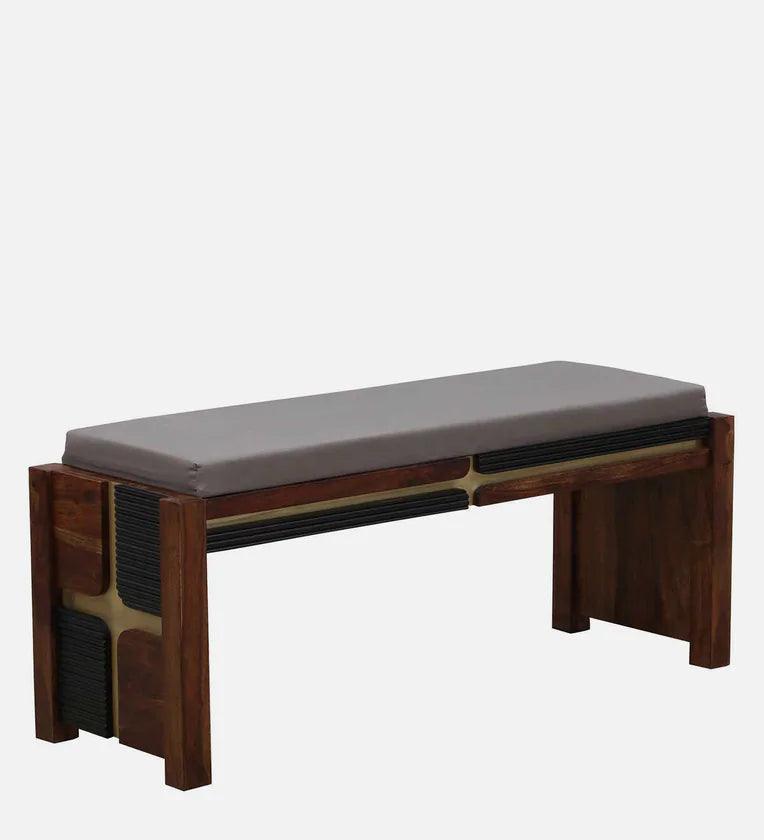 Sheesham Wood 6 Seater Dining Set In Scratch Resistant Provincial Teak Finish With Bench - Ouch Cart