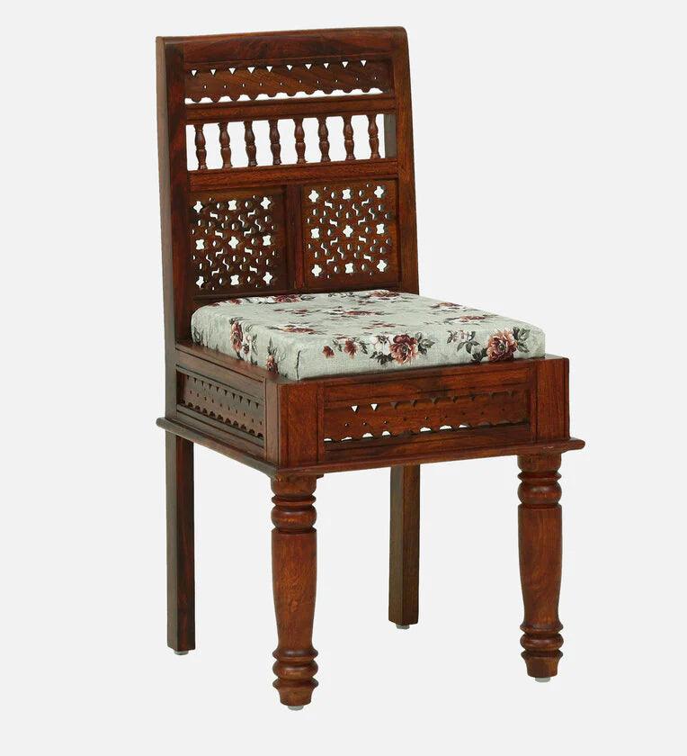 Sheesham Wood 6 Seater Dining Set In Scratch Resistant Honey Oak Finish - Ouch Cart