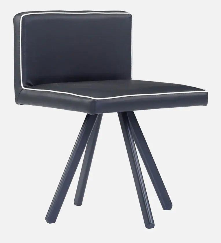 Jenna Metal 6 Seater Dining Set in Black Finish - Ouch Cart