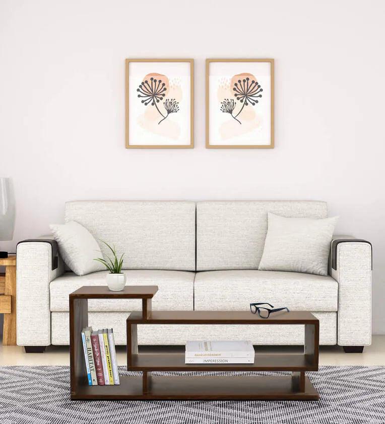 Coffee Table In Acacia Finish - Ouch Cart