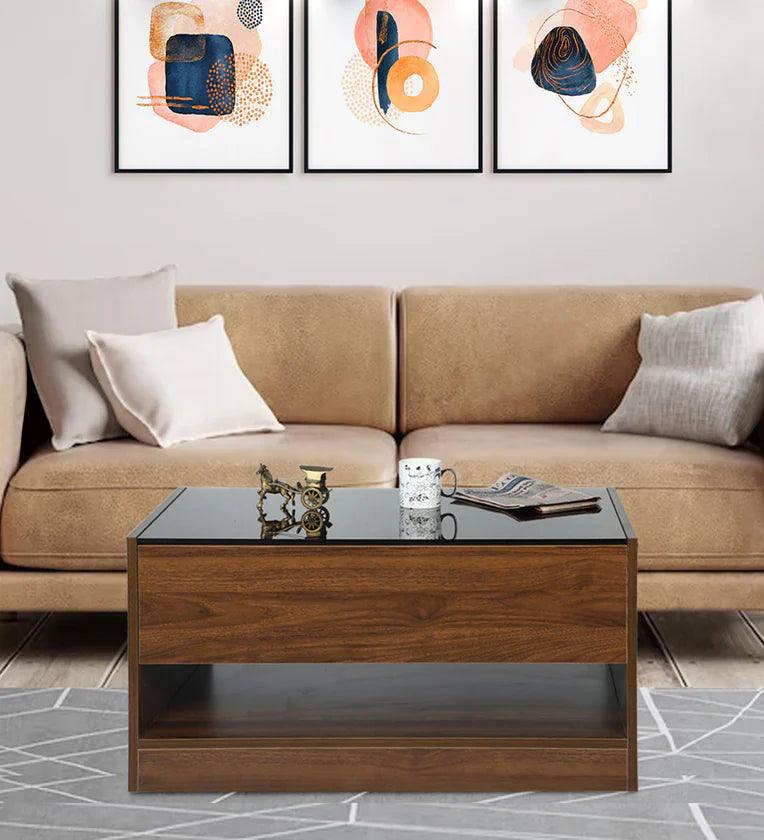 Coffee Table in Columbian Walnut Finish - Ouch Cart