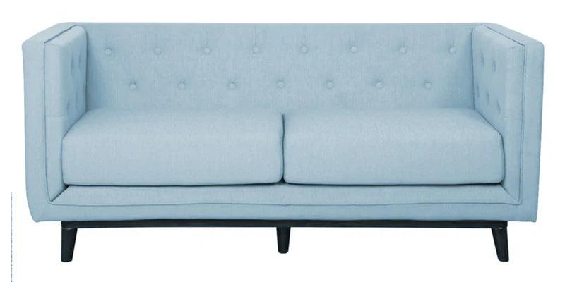 Fabric 3 Seater Sofa In Ice Blue Colour - Ouch Cart