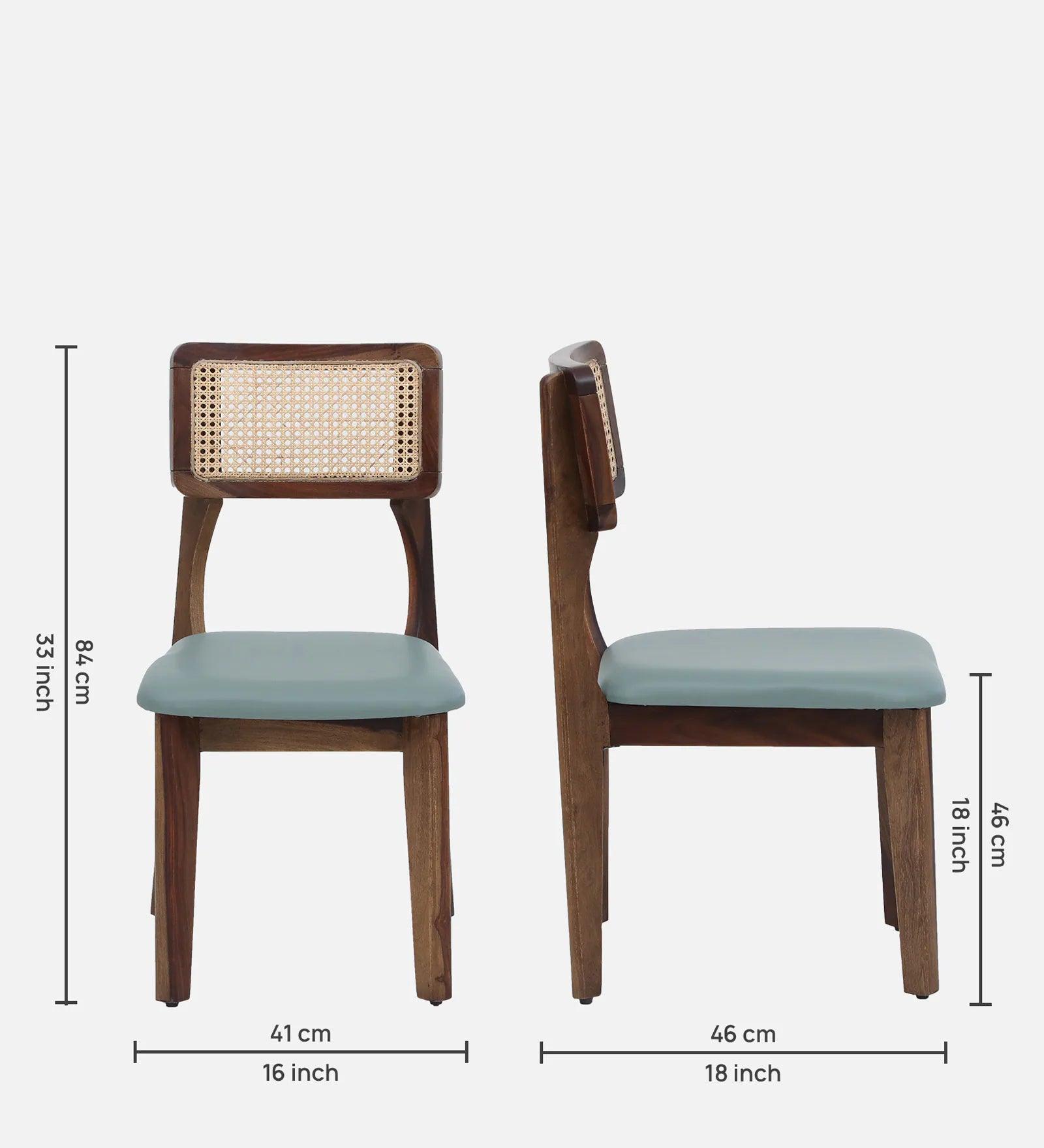 Sheesham Wood 4 Seater Dining Set In Scratch Resistant Provincial Teak Finish - Ouch Cart