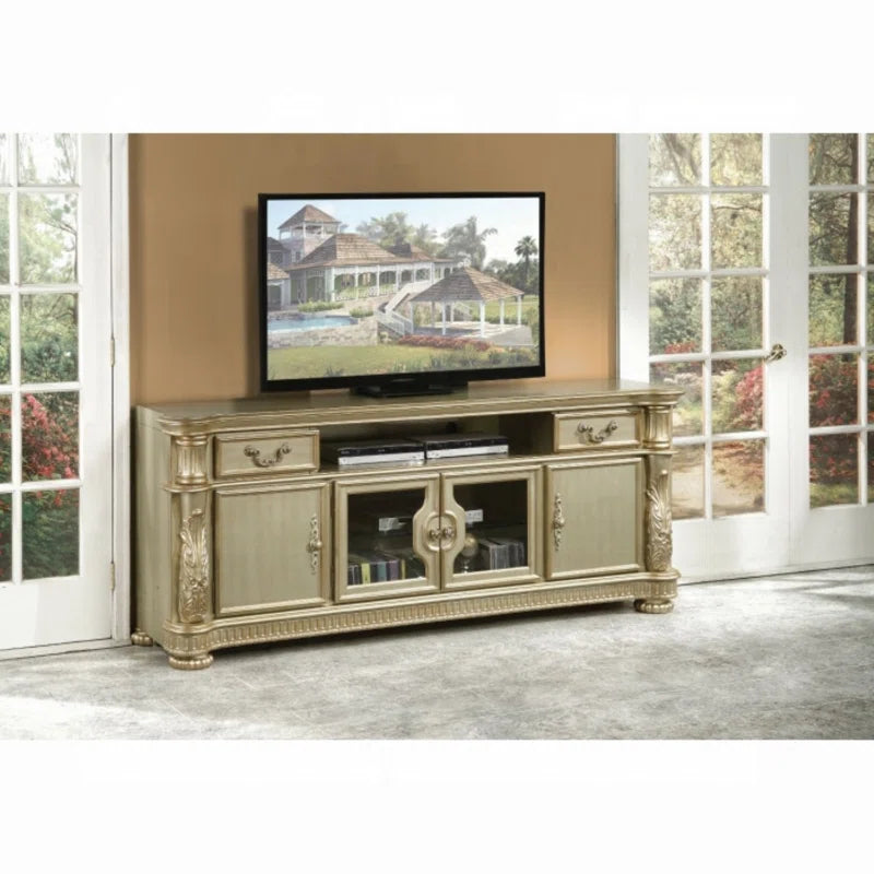 Vendome 2-Drawer TV Stand in Antique Pearl OUCH CART