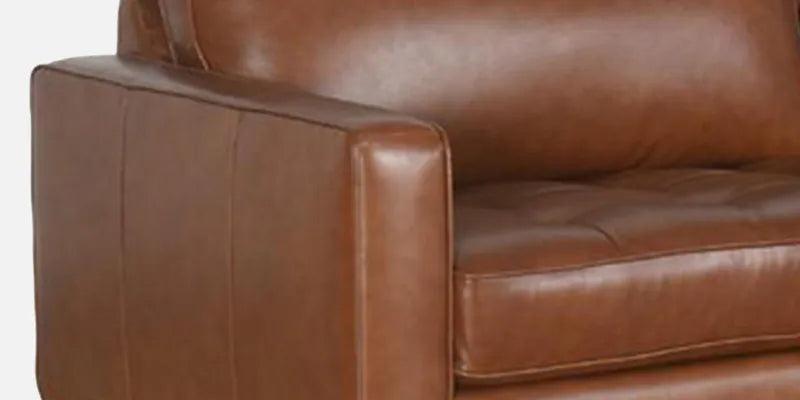 Leatherette 3 Seater Sofa In Tan Colour - Ouch Cart