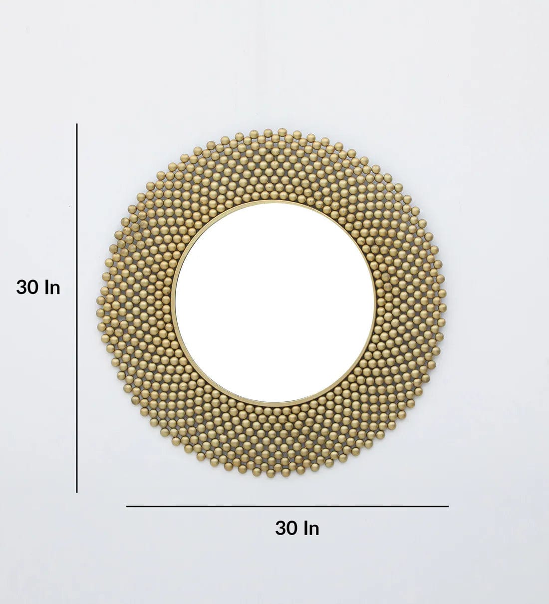 Handmade Gold Metal Framed Wall Mirror,