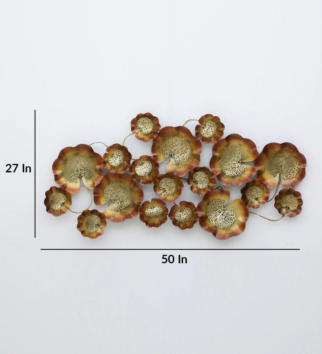 Handmade Multicolour Abstract Metal Wall Art,