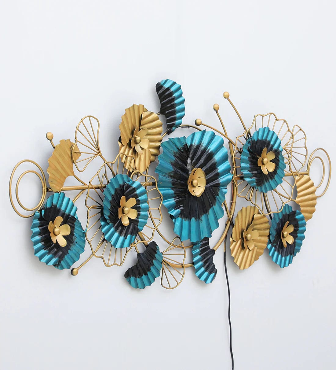 Handmade Multicolour Abstract Metal Wall Art,