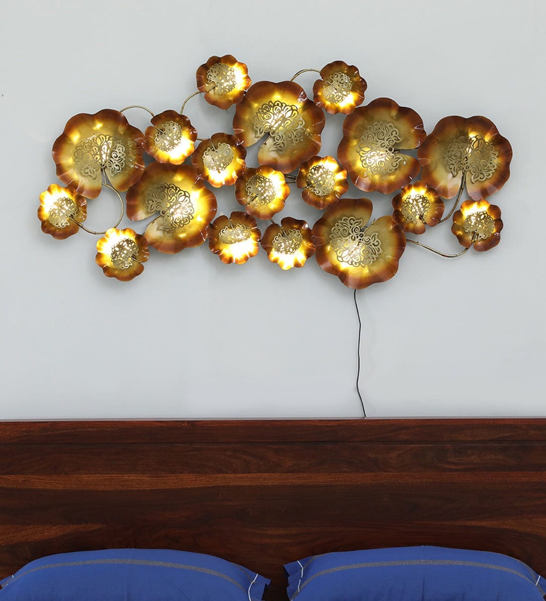 Handmade Multicolour Abstract Metal Wall Art,