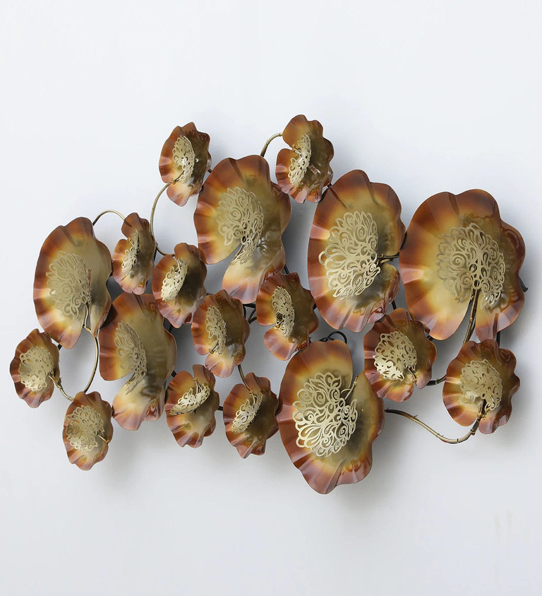 Handmade Multicolour Abstract Metal Wall Art,