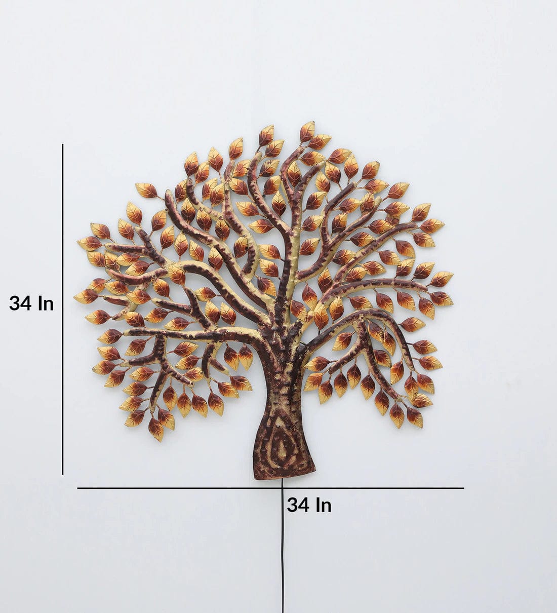 Handmade Multicolour Floral Metal Wall Art,