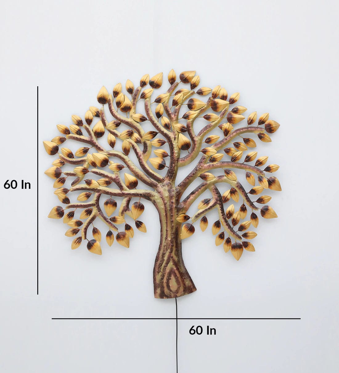 Handmade Multicolour Floral Metal Wall Art,